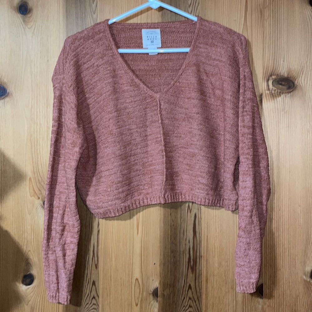 Burnt Orange Cropped Longsleeve Sweater